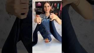 not sure what happened here 😬 let’s upcycle these jeans! ♻️👖💫