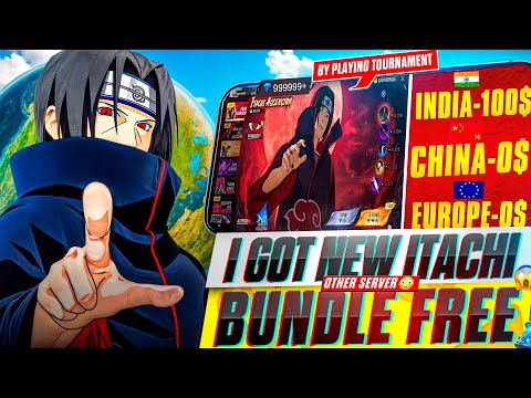 I tried to buy new itachi bundle free in other server 😳 - Garena free fire 