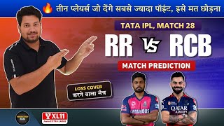 RR vs RCB | RR vs RCB Dream Team Prediction | RR vs RCB Fantasy Team | IPL2025 | PREDICTION RAJA