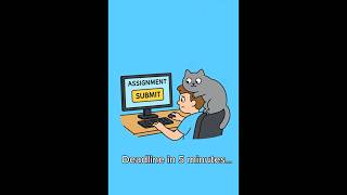 Assignment Due? Cat Can Help 😹😻🐾#cat #pets #study #funny #bestie #cartoon #cute