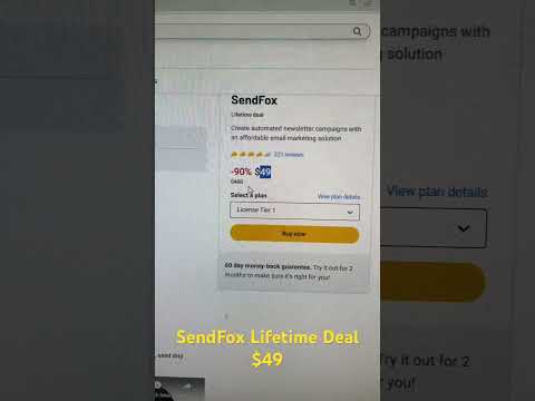 SendFox Lifetime Deal - Email Automation Tool #emailmarketing #blackfriday