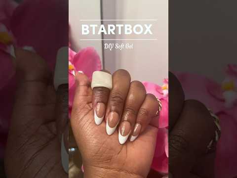 I saved $120 with this press on routine!💅🏾🤍 #frenchtipnails #btartboxnails #almondnails #diynails