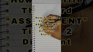 ASSIGNMENT Calligraphy #fontstyle #assignment  #project #schoolassignment #shorts