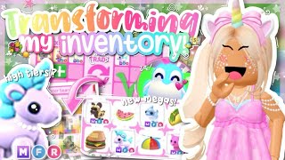 TRANSFORMING My Adopt Me INVENTORY!💐🧁|| NightxStxrs
