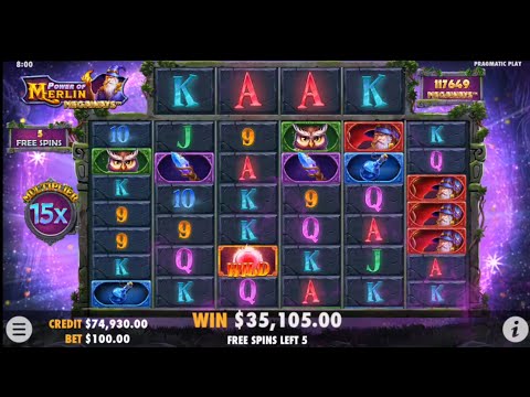 POWER OF MERLIN MEGAWAYS!! MAX BET BONUS!! OMG😱 HUGE WIN!! PRAGMATIC PLAY ✌️ @SLOTKINGDOM