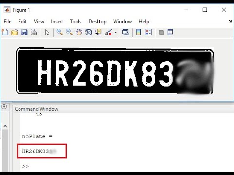 Identifying Vehicle Number Plates using Matlab | MatlabHelpOnline.com