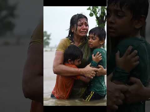 Innocent Childs with helpless mother in Flood😭😭😭#youtubeshorts #plzsubscribemychannel #ytshort