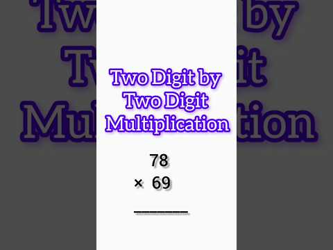 2-Digit by 2-Digit Multiplication  | How to Multiply a 2-Digit Number #maths #mathstricks #viral
