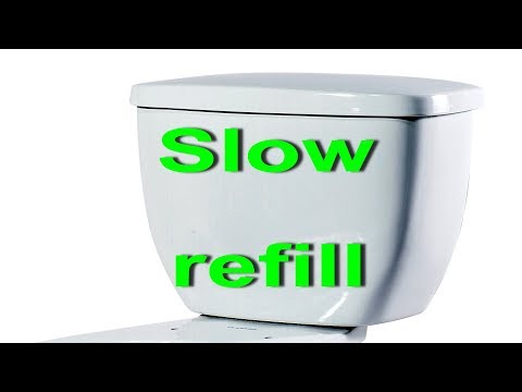 Toilet tank and bowl slow to refill. How to FIX slow fill up water after flushing your toilet.