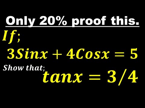 A Nice Trigonometry Proof | Proof In 3Seconds