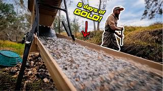 5 Days of Gold Mining | Insane Gold Recovered!