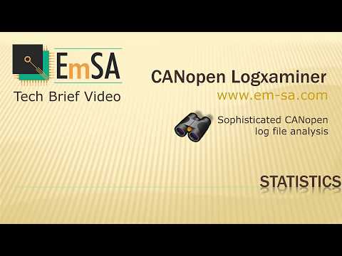 CANopen Logxaminer: Statistics