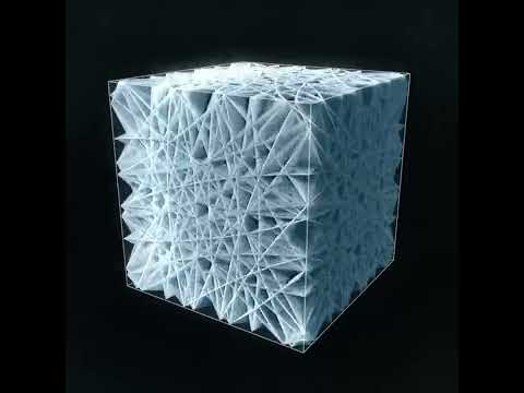 A spherical ripple reflecting inside of a cube