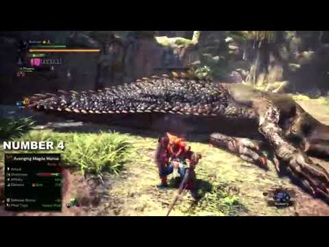 TOP 5 CHARGE BLADES ! - My Personal Picks - Monster Hunter World