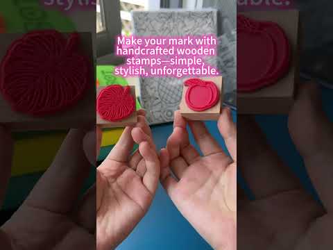 Make your mark with handcrafted wooden stamps—simple, stylish, unforgettable.