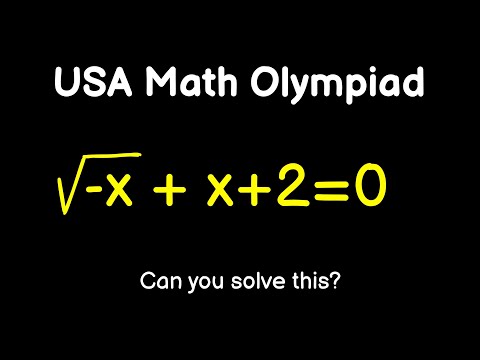 USA Algebra Olympiad Math Problem | Tricky Math Problem | Brain Buster Maths| Find the value of "x"?