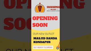 We’re now open in Masjid Banda, Kondapur! 🍽️ Come !🔥 #NowOpen #KondapurEats #ShawarmasAndMore"