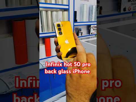 infinix hot 50 pro back gold glass iPhone #ytshorts #shortvideo #viralvideo #iphone