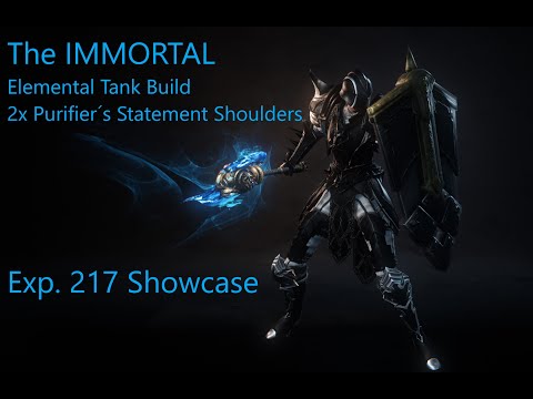 Wolcen 1.1.4.4 The IMMORTAL. Elemental Tank Build. 2x Purifier´s Statement. Exp 217 Showcase