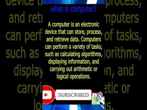 What Is a Computer? |Definition of a computer |Computer History #education #trending #computer #tech