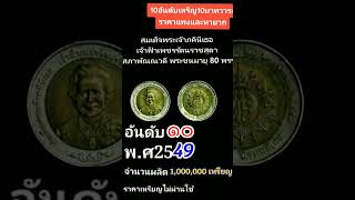 10อันดับเหรียญ10 บาท 2สีที่ระลึก ราคาแพงที่สุด รับชมคริปเต็มที่ ช่อง plp channel fc