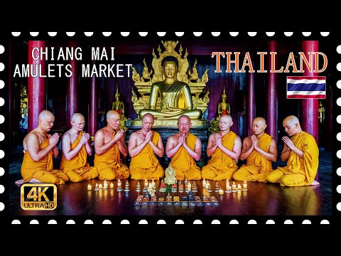Chiang Mai Buddhist Amulet Market [4K] พระเครื่อง