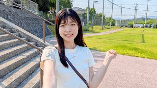 【ノーブラ散歩】階段登ったら…