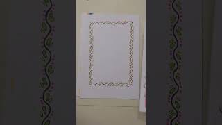 6 beautiful border designs | #borderart #projectborderdesign #borderdesign #projects #shorts