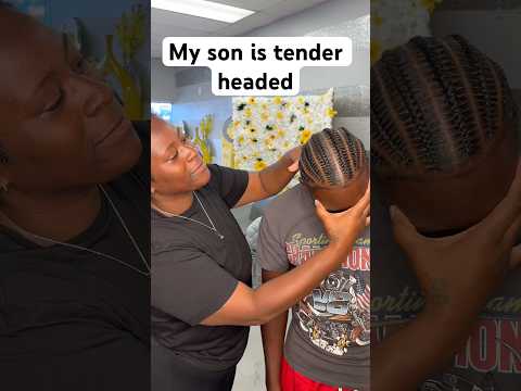 Gripping my son short hair | 3in hair stitch braids #protectivestyles  #shorthair #contentcreator