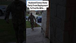 Husband Comes Home Early From Deployment To Find His Wife...#funny #daddydaughter #deployment #viral