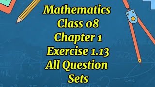 Class 8 maths unit 1 exercise 1.13 #maths #exam #easy #learn #fast #test #new #quiz #question 