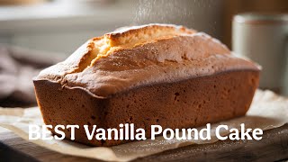 Best Vanilla Pound Cake! So Moist & Easy #Lowe's #poundcake