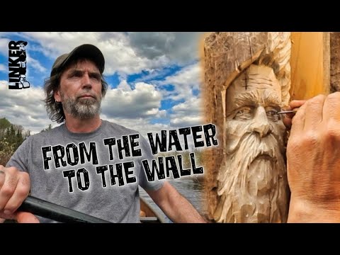 Carving an Old Man in a Beaver Chewed Stick