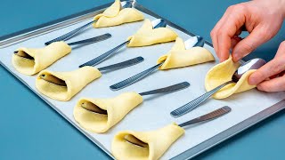 They will disappear in a minute! The ideal creamy dessert made from puff pastry