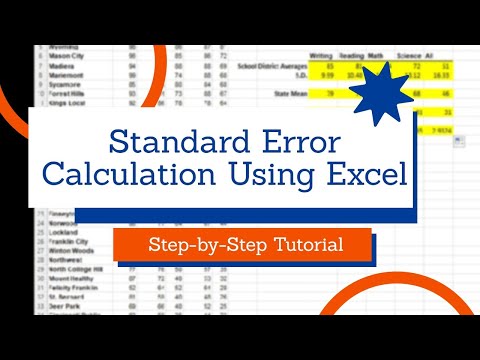 Standard Error Calculation Using Excel - Step-by-Step Tutorial