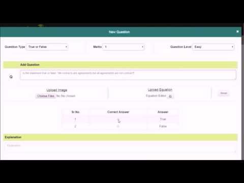 Learn how to add edit questions in test paper according to the difficulty level using Myclassadmin