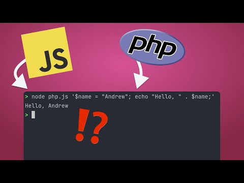 Running PHP with... JavaScript?!