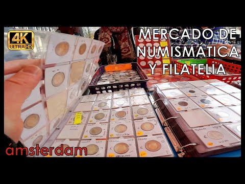 AMSTERDAM: Market for numismatics and philately. Netherlands | HOLLAND [4K]