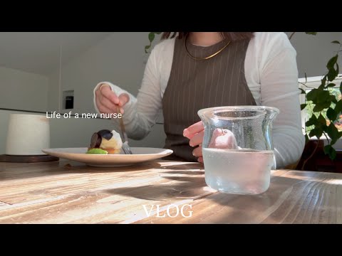 [vlog]  Life of a new nurse👩🏻‍⚕️✍🏻新人看護師の生活/もう常に辞めたいけどぎりぎり生きてる看護師☕️✌🏻