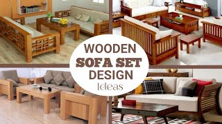Modern Wooden Sofa Set Design Ideas| Wooden Sofa Set Trends 2025| Sofa set Designs for Living Rooms