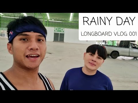 Rainy day with Longboarding l Longboard Vlog 001