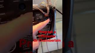 Program a new garage door opener #home #garage #diy