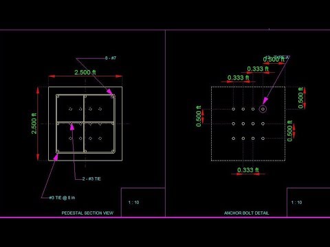 STAAD Pro Advanced Foundation - Design of Isolated Foundation, Pedestal & Anchor Bolt (Day 49)