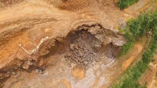 Open pit mining site survey for mapping and 3D modeling