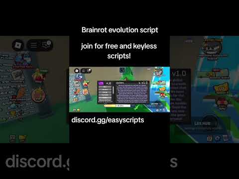 Brainrot evolution best script keyless #roblox #scripting #bloxfruits #fullscript #discord #games