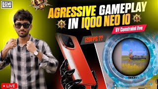 IQOO NEO 10  BGMI LIVE 120FPS PERFORMANCE BGMI TEST WITH FPS METRE BGMI 3.9 #bgmilive #iqooneo10