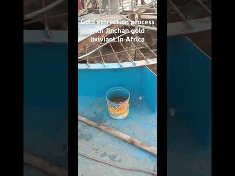 Gold extraction by using eco friendly Jinchan gold lixiviant in Africa #goldextraction #mining