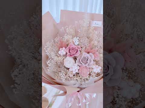 SÜSS 粉紫系韓式永恆花束 | 敘思花藝 SÜSS Floral Design