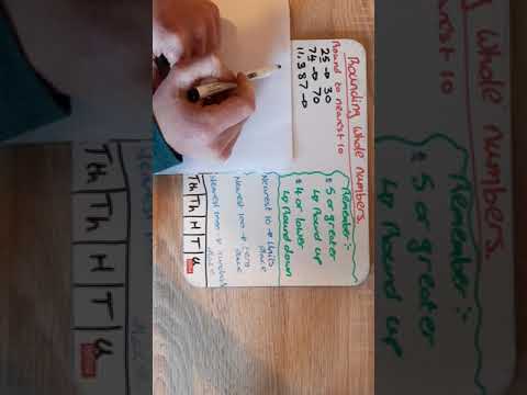 Rounding whole numbers (to 10, 100 and 1000)