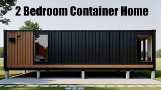 BIG Living | Cozy 40ft 2 Bedroom Container Home with Balcony View | Tiny House Design Idea
